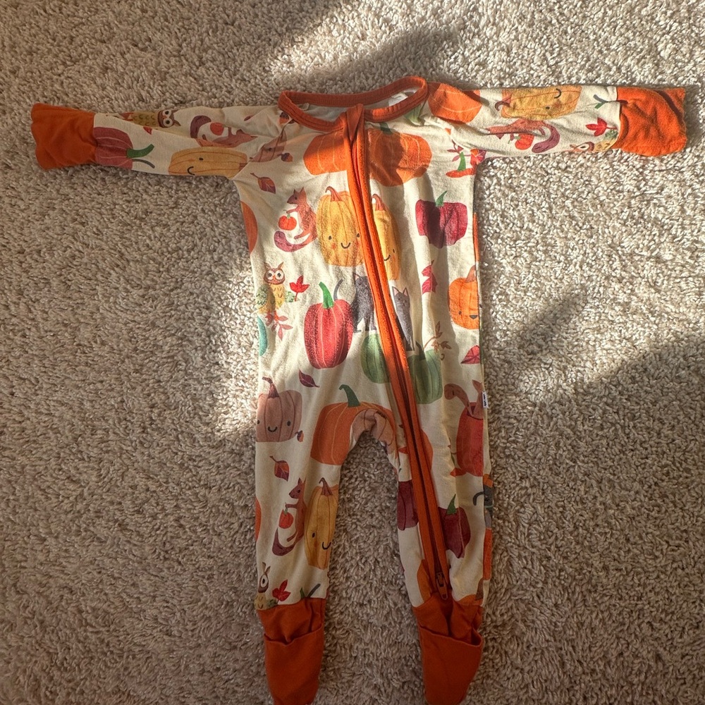 Little Sleepies Harvest Print Kids One Piece